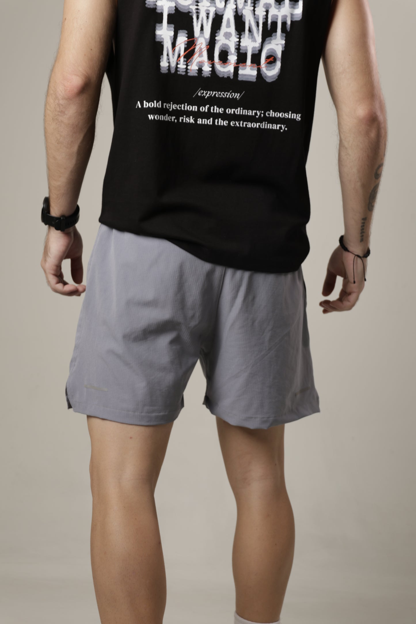 Short - Action light gris