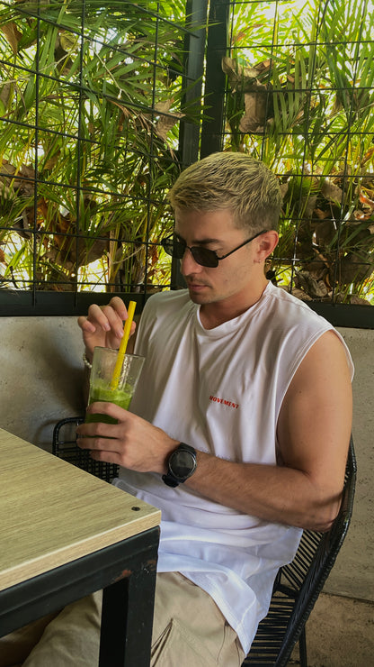 muscle tee blanca - perseo