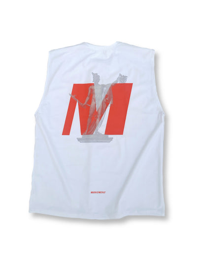 muscle tee blanca - perseo