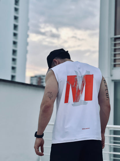 muscle tee blanca - perseo