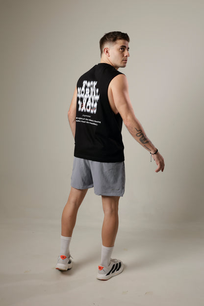 muscle tee - F*ck normal Black..