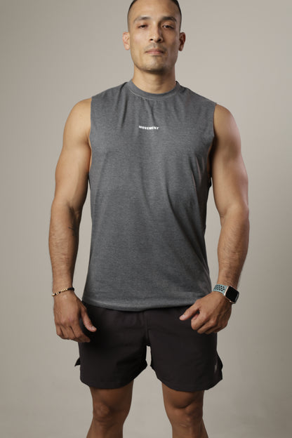 muscle tee - F*ck normal gris