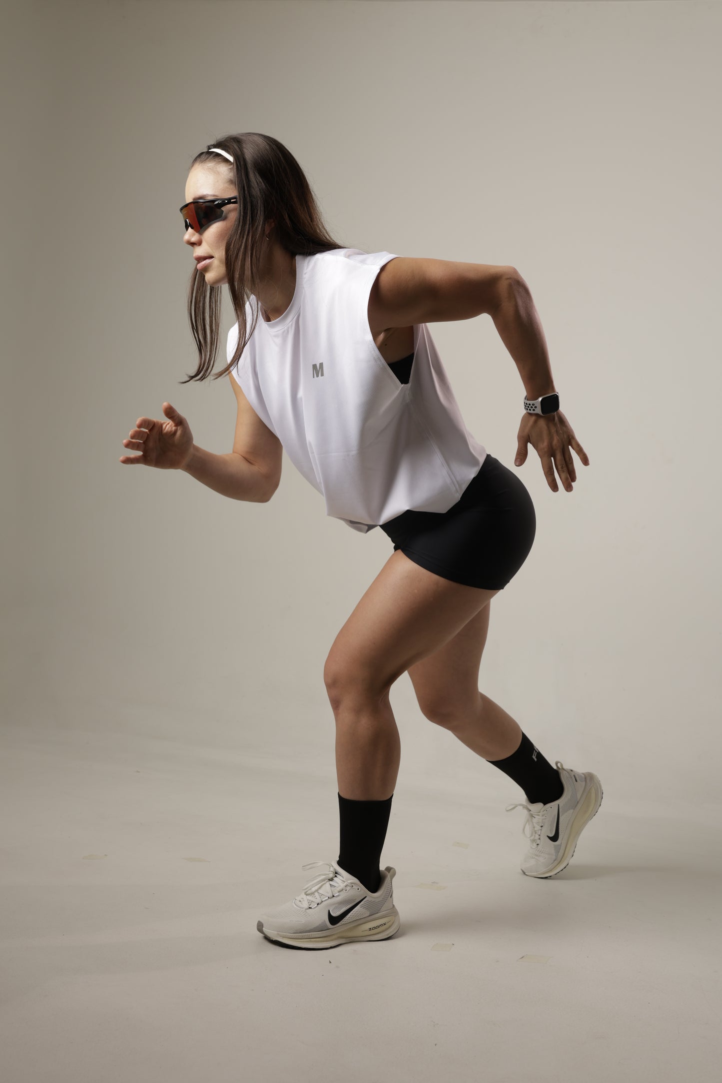 tank top - Run white