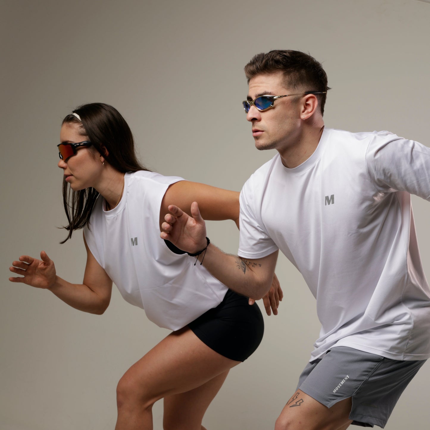tank top - Run white